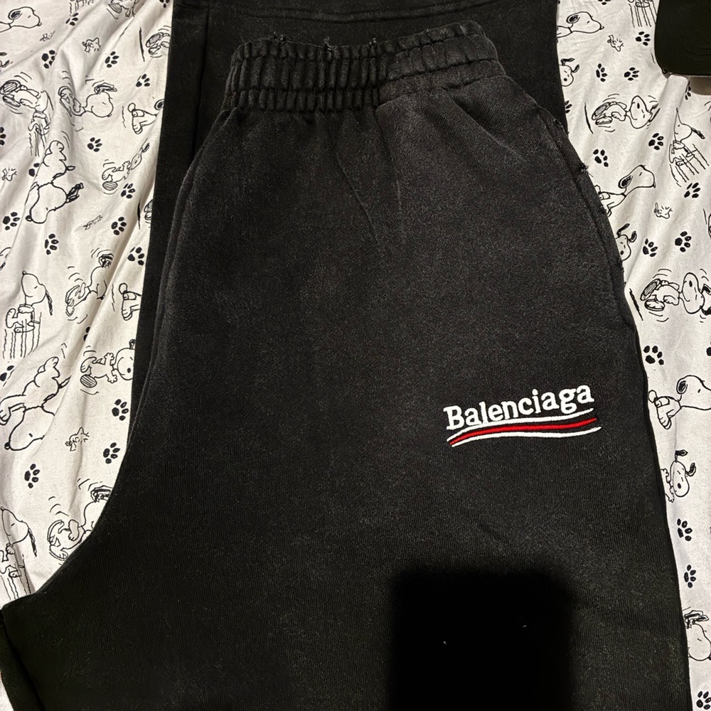 Balenciaga unisex  Black Sweatpants
